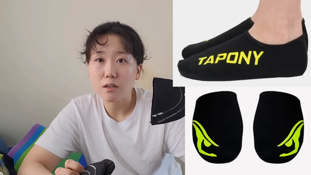 양말형 핀삭스와 앞꿈치만 있는 핀삭스
